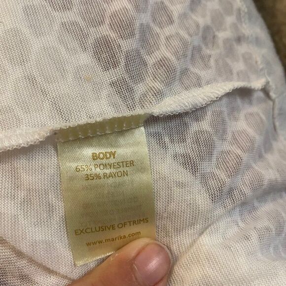 Balance Collection, white sheer light weight athletic yoga long sleeve size lg - Picture 7 of 7